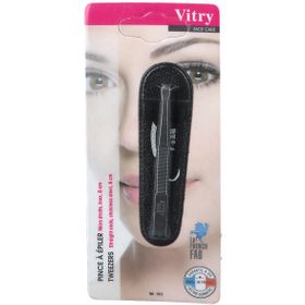 Vitry Pince à épiler Mors droits Inox 8 cm