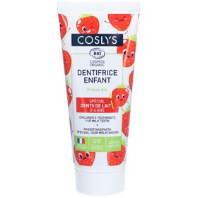 COSLYS Dentifrice Enfant Fraise Bio