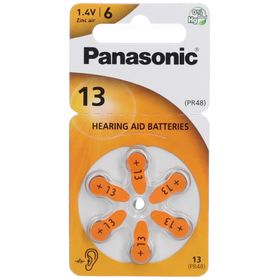 PANASONIC® ZINC AIR  Piles PR13 pour les aides auditives