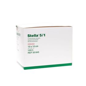 LR Stella® 5/1 Compresses de gaze 10x10 cm 8-Plis