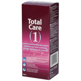 Total Care 1 All-In-One Solution pour lentilles de contact + Etui à lentilles