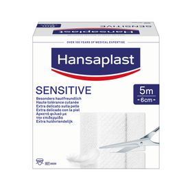 Hansaplast® SENSITIVE Pansement 5 m x 6 cm