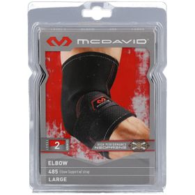 McDavid® Elbow Coudière avec sangle 485 Noir Taille L
