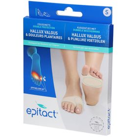 epitact® EPITHELIUM 26® Hallux Valgus + Douleurs Plantaires Coussinets Double Protection Small