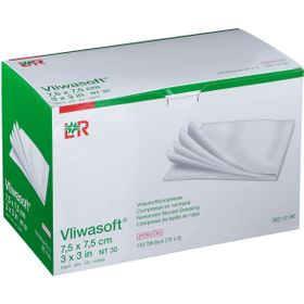 Vliwasoft® Compresse Non-tissé stérile 7.5 x 7.5 cm