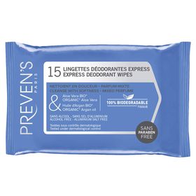 Preven's Lingettes Déodorantes Express