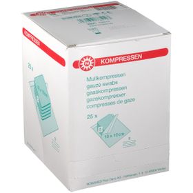 Noba Compresses de gaze stériles 8 Plis 10 x 10 cm