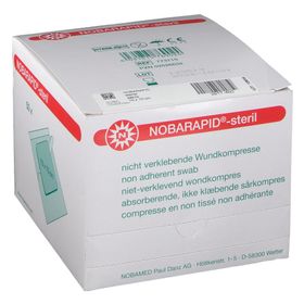 NOBARAPID® -steril Compresse en non tissé non adhérante 10 x 10 cm