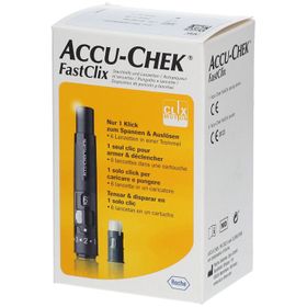 ACCU-CHEK® FastClix AutoPiqueur + Cartouche de 6 Lancettes