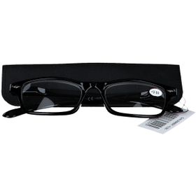 pharmaGLASSES® Lunettes de lecture Noir +3.50