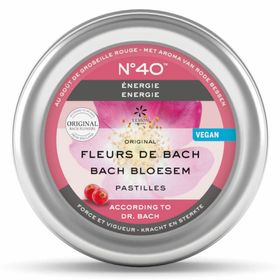 Fleurs de Bach N°40 Pastilles Énergie Goût Groseille Rouge