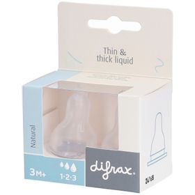 Difrax Tétine Natural 1-2-3