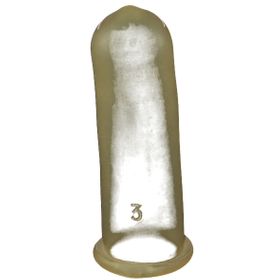 Pharmex® Doigtiers en caoutchouc taille 3