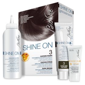 BioNike SHINE ON Soin colorant capillaire 3 Châtain foncé