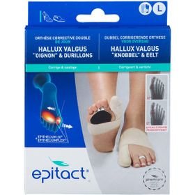 Epitact® Orthèse Corrective de Jour pour Hallux Valgus « Oignon » & Durillons Droite Large