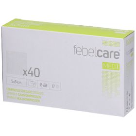 Febelcare® MED1 Compresses de gaze stériles 5 x 5 cm