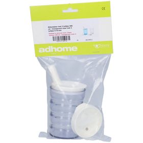 Gobelet à rainures avec 2 becs verseur Transparant AD149412