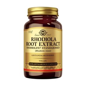 Solgar Rhodiola - Vitalité, Energie - Sommeil, Fatigue - 60 gélules végétales