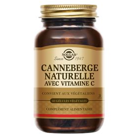 Solgar Cranberry Canneberge Naturelle 400 mg - Genito-Urinaire - Défenses Immunitaires - 60 gélules végétales