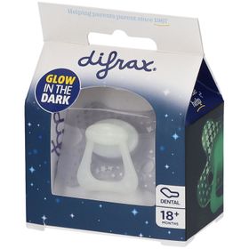 Difrax® Glow In The Dark Sucette Dental 18 mois+