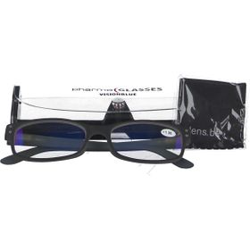 Pharmaglasses Visionblue Lunettes de lecture +1,00 Noir