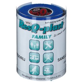 ResQ-plast® FAMILY Bleu 75 mm x 4,5 m