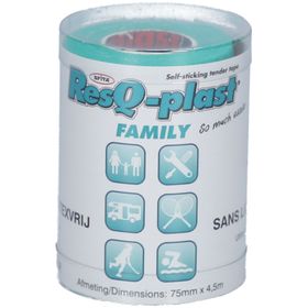 ResQ-plast® FAMILY Vert 75 mm x 4,5 m