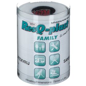 ResQ-plast® FAMILY Blanc 75 mm x 4,5 m