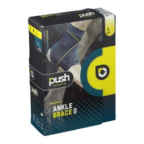 push Sports Ankle Brace 8 Chevillère Gauche Large 25,5 - 28,5 cm