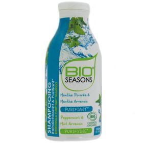 Bio Seasons® Shampooing rafraîchissant & purifiant Menthe Poivrée & Menthe Arvensis