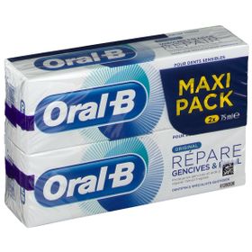Oral B Dentifrice Gomme & Email Repair Original 2 x 75 ml