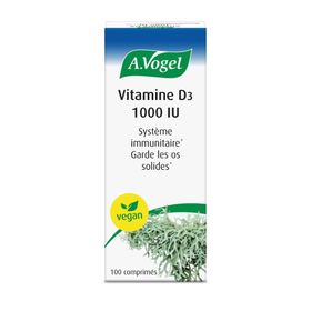 A.Vogel Vitamine D3 1000 IU 25 µg 100 % végétal