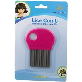 An Mei Shu Peigne Anti-Poux Métal avec Loupe – Dents Longues Inox