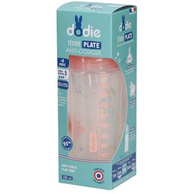 Dodie Biberon tétine plate débit lent Jardin