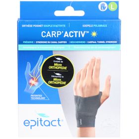 EPITACT CARP'ACTIV Orthèse Poignet Souple D'activité Gauche L