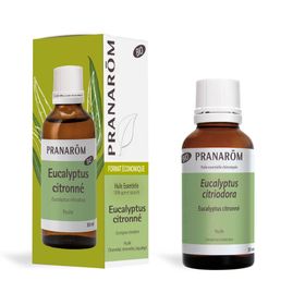 PRANARÔM - Eucalyptus Citronné Bio - Huile Essentielle Chémotypée - Articulations Et Muscles - 100 % Pure Et Naturelle - HECT - 30 ml