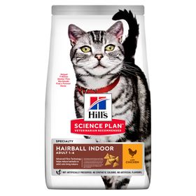 Hill's™ Science Plan™ Chat Hairball Indoor Adult 1-6 Poulet