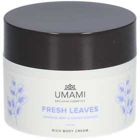 UMAMI Fresh Leaves Crème riche pour le corps Menthe du Japon & Gingembre