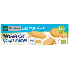 Damhert Lactose Free Biscuits d’avoine BIO