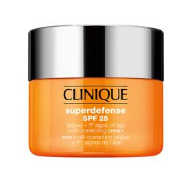 Clinique Superdefense SPF 25 Soin Multi-correction Fatigue + 1ers Signes de l'Âge - Crème de Jour Hydratante - Peaux Mixtes à Grasses