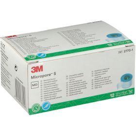 3M™ Micropore™ S Sparadrap adhésif chirurgical 2,5 cm x 5 m