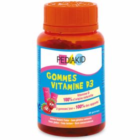 PEDIAKID® Gomme Vitamine D3 Ours Fraise