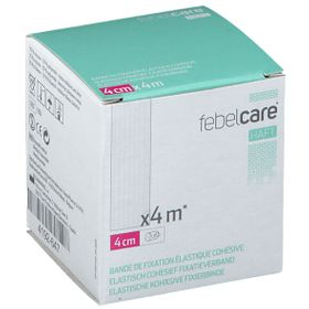 Febelcare® Haft Bande de fixation élastique cohésive 4 cm x 4 m