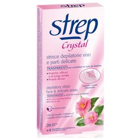 Strep Bandes de cire dépilatoires Visage Cristal