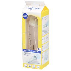 Difrax® Biberon S Natural Anti-Colique 0+ mois 250 ml