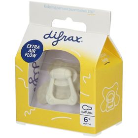 difrax® Sucette Natural +6 Mois - Snow (Couleur non sélectionnable)