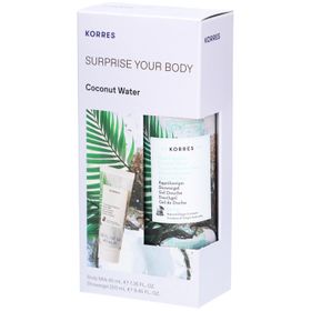 Korres Coffret Surprise your Body Eau de Noix de Coco Lait corporel + Gel douche