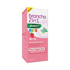 broncho 2 in 1 Kids Sirop contre la toux Fraise - Toux sèche & grasse