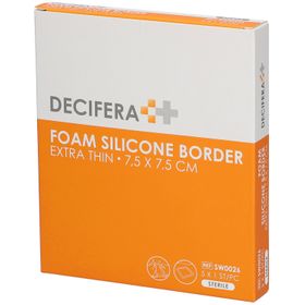 DECIFERA Foam Silicone Border Extra Thin 7,5x7,5cm