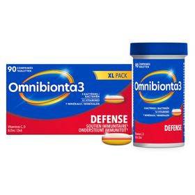 Omnibionta®3 Defense | Immunité | Vitamine C, D & zinc | 1 mois